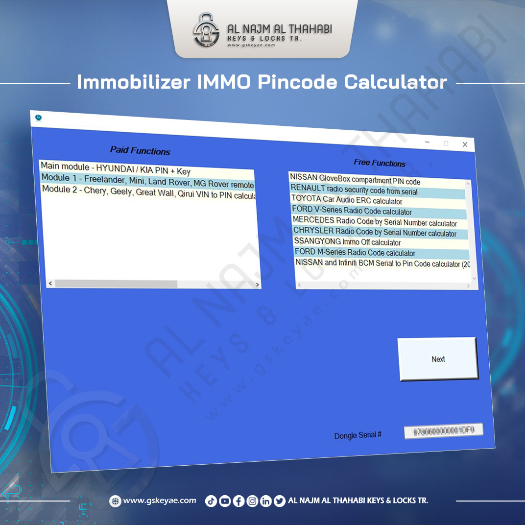 Immobilizer IMMO Pincode Calculator (1)
