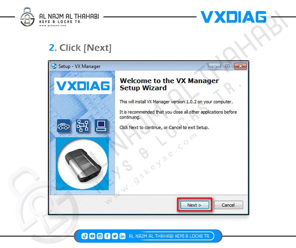 How to install VXdiag VX Manager (2)